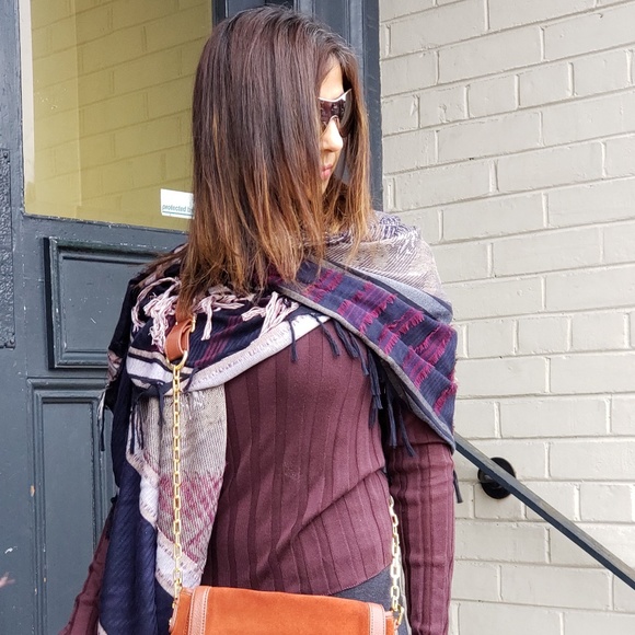 ** SOLD **  Zadig & Voltaire Blanket Scarf - Picture 6 of 6